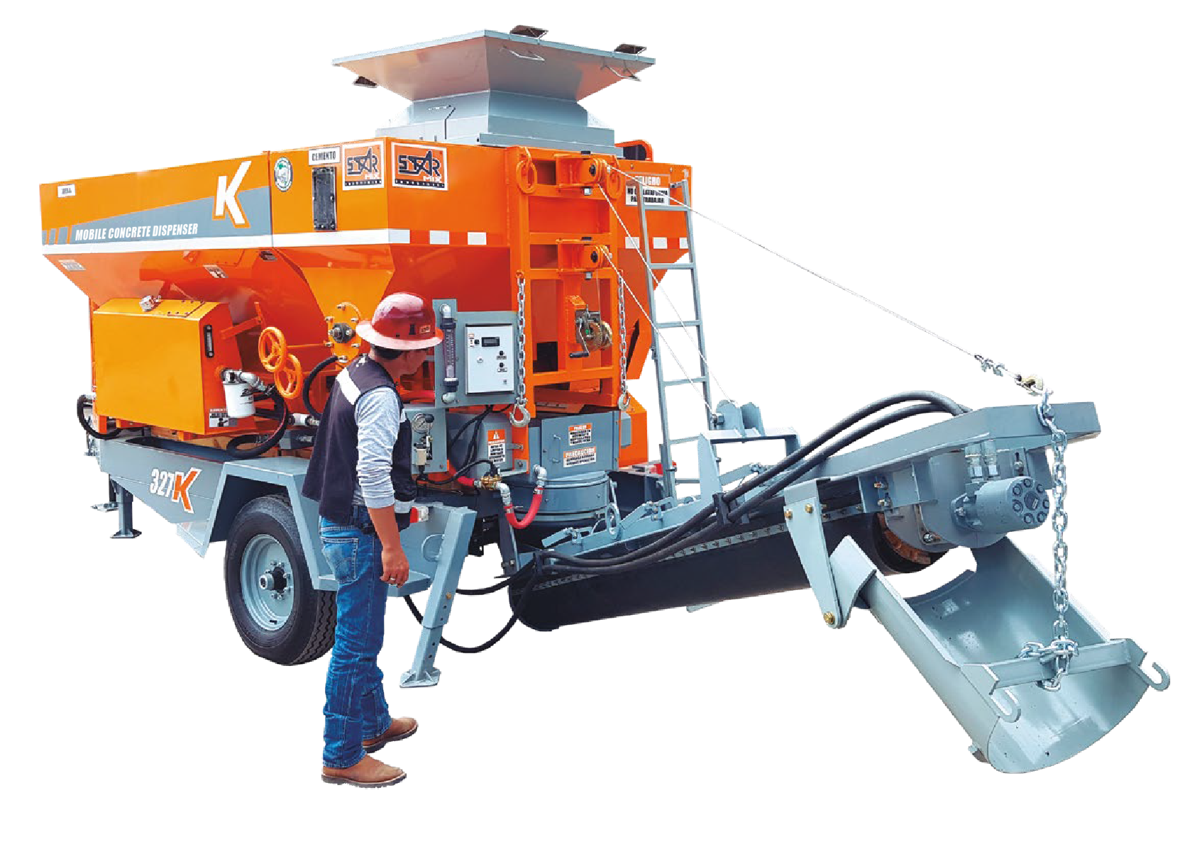 Starmix 327 K Towable volumetric concrete mixer